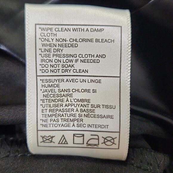 Steve Madden Revolve Skinny Dip Black Faux Leather Pants XS Stretch Academia - Picture 10 of 12